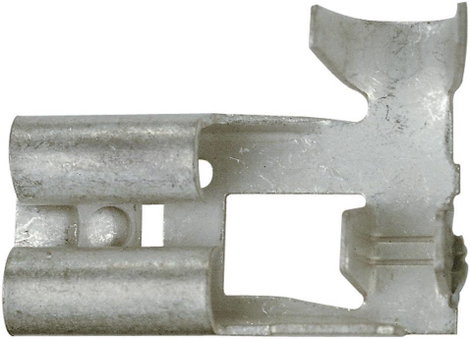 Klauke 3720 Csúszósarus hüvely Dugasz szélesség: 6.3 mm Dugaszolási vastagság: 0.8 mm 90 ° Szigetelé