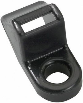 HellermannTyton CL8-W-BK-C1 Rögzítő foglalat csavaros 151-02259 UV stabilizált, időjárásálló Fekete 