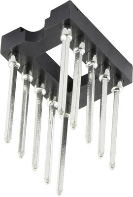 IC foglalat, 14 pól., RM 7,62, magasság: 17,8 mm, Tru Components
