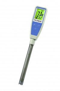 Kombinált pH mérőműszer hőmérséklet mérővel, Dostmann Electronic PH CHECK 31.3001.06
