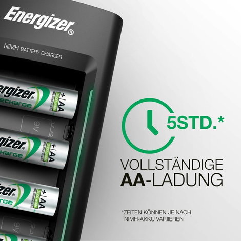 Energizer Universal Hengeres akku töltő NiMH Mikro (AAA), Ceruza (AA), Baby (C), Góliát (D), 9 V-os 7. kép