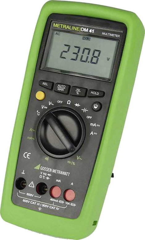 Gossen Metrawatt METRALINE DM 41 Kézi multiméter digitális CAT III 600 V, CAT IV 300 V Kijelző (digi 2. kép