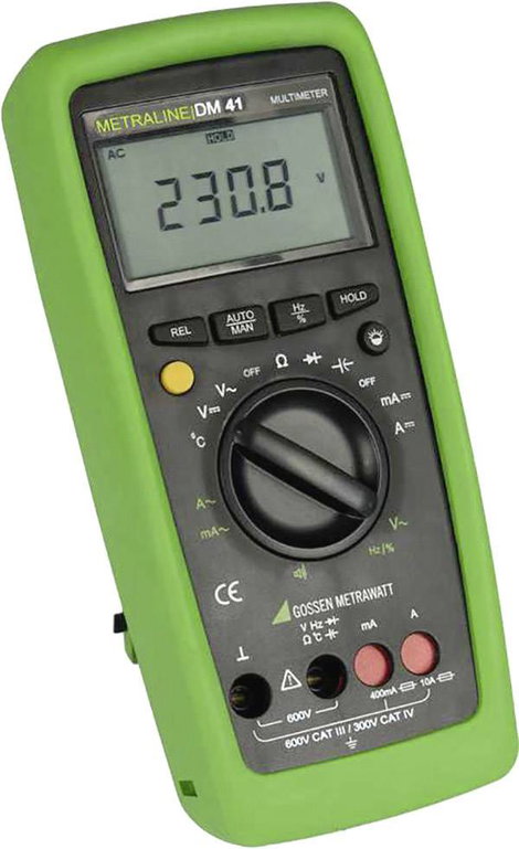 Gossen Metrawatt METRALINE DM 41 Kézi multiméter digitális CAT III 600 V, CAT IV 300 V Kijelző (digi 3. kép