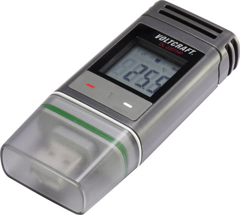 USB-s adatgyűjtő, hő-, pára- és légnyomás adatgyűjtő, Voltcarft DL-220THP 2. kép
