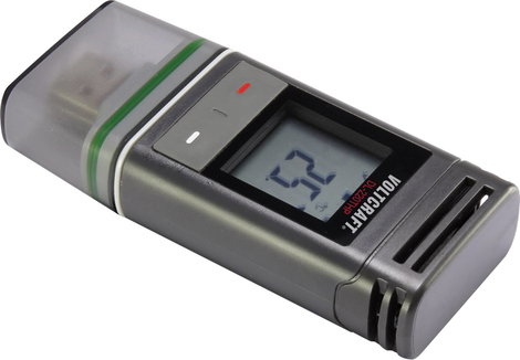 USB-s adatgyűjtő, hő-, pára- és légnyomás adatgyűjtő, Voltcarft DL-220THP 4. kép