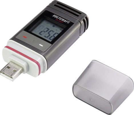 VOLTCRAFT DL-200T DL-200T Hőmérséklet adatgyűjtő Mérési méret Hőmérséklet -30 - +60 °C PDF funkció, 3. kép