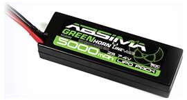 Absima Akkucsomag, LiPo 7.4 V 5000 mAh Cellaszám: 2 50 C Keménydoboz T-dugaszoló rendszer