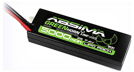 Absima Akkucsomag, LiPo 7.4 V 5000 mAh Cellaszám: 2 50 C Keménydoboz T-dugaszoló rendszer