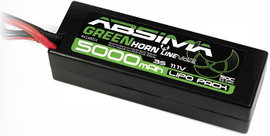Absima Akkucsomag, LiPo 11.1 V 5000 mAh Cellaszám: 3 50 C Keménydoboz T-dugaszoló rendszer