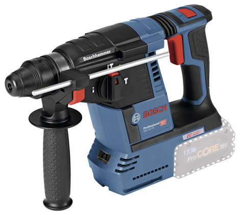 Bosch Professional GBH 18V-26 SDS-Plus-Akkus fúrókalapács 18 V Lítiumion Hordtáskával, akku nélkül, 3. kép