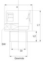 Helukabel 90487 HSSV PG Tömlő tömszelence Szürke PG36 Egyenes 1 db 2. bélyegkép