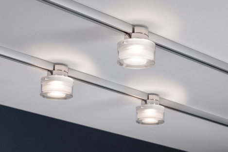 Paulmann Topa Dot Nagyfeszültségű sínrendszer lámpa URail Fixen beépített LED-es 5.2 W LED Króm, Átl 3. kép