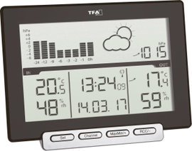 Vezeték nélküli digitális időjárásjelző állomás TFA Meteo Sens 35.1139.01