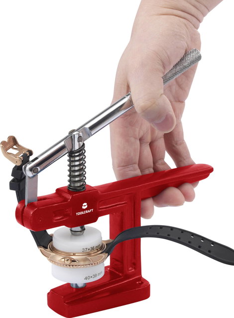 Profi óraüveg- és hátlap behelyező prés, Toolcraft TO-5557152 2. kép