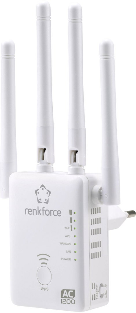 Wifi jelerősítő WLAN hatótáv növelő 300 MBit/s 2.4 GHz / 5 GHz Renkforce WS-WN575A3 Dual Band AC1200 3. kép