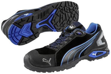 PUMA Rio Black Low 642750-47 Biztonsági cipő S3 Cipőméret (EU): 47 Fekete, Kék 1 db