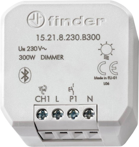 15.21.8.230.B300 Finder YESLY 1 csatornás Dimm faktor Szürke