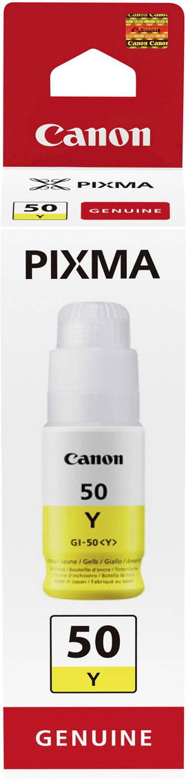 Canon 3405C001 GI-50 Y Utántöltő tinta Alkalmas a gyártó készülékeihez: Canon Sárga Festékmennyiség 
