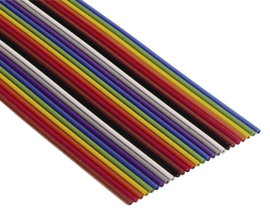 Szalagkábel 10 x 0.08 mm² RM 1,27 mm, színes, méteráru, 3M 7000058336