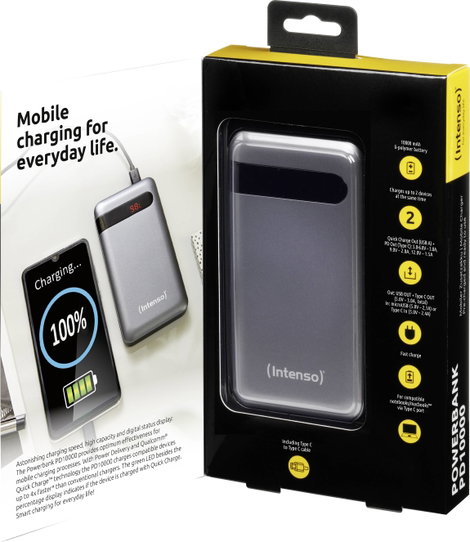 Powerbank LiPo 10000 mAh, Intenso PD10000 7332330 6. kép