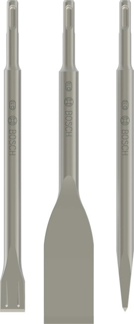 Bosch Accessories 2607019159 Véső készlet 3 részes SDS-Plus 1 készlet