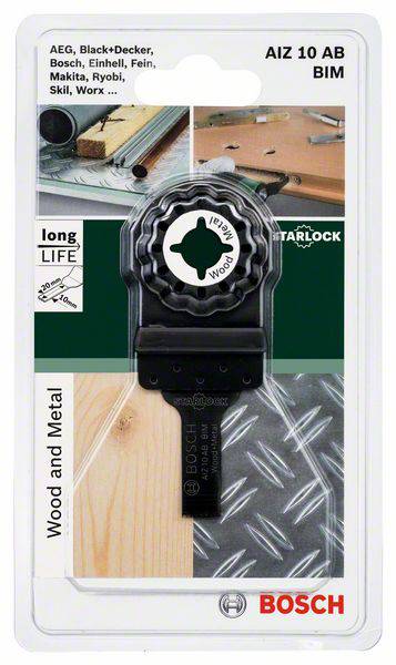 Bosch Accessories 2609256949 AIZ 10 EC Bimetál Merülő fűrészlap 10 mm 1 db 2. kép