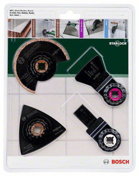 Bosch Accessories 2609256978 Bosch Power Tools Többfunkciós szerszám tartozék készlet 4 részes 1 db 2. kép