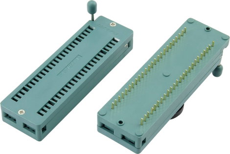 IC tesztfoglalat 14PIN zöld, RM7.62MM/B14.9MM, Tru Components
