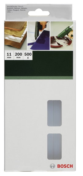 Melegragasztó rúd 11 x 200 mm átlátszó 500 g, Bosch Accessories 2609255800