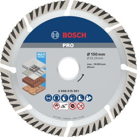 Bosch Accessories 2608615061 Standard for Universal Speed Gyémánt bevonatú vágótárcsa Ø 150 mm Furat
