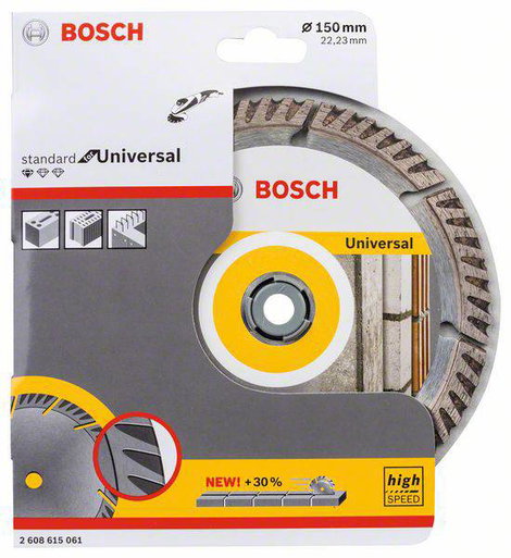 Bosch Accessories 2608615061 Standard for Universal Speed Gyémánt bevonatú vágótárcsa Ø 150 mm Furat 2. kép