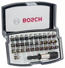 Bit készlet, 32 részes, Bosch Accessories 2607017319