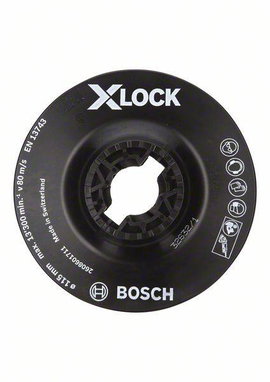 X-LOCK hátlap, puha, 115 mm Bosch Accessories 2608601711