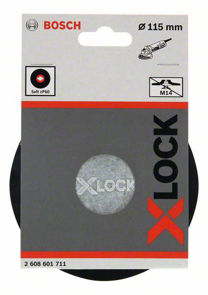 X-LOCK hátlap, puha, 115 mm Bosch Accessories 2608601711 5. kép