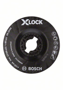 X-LOCK hátlap, közepesen kemény, 115 mm Bosch Accessories 2608601712
