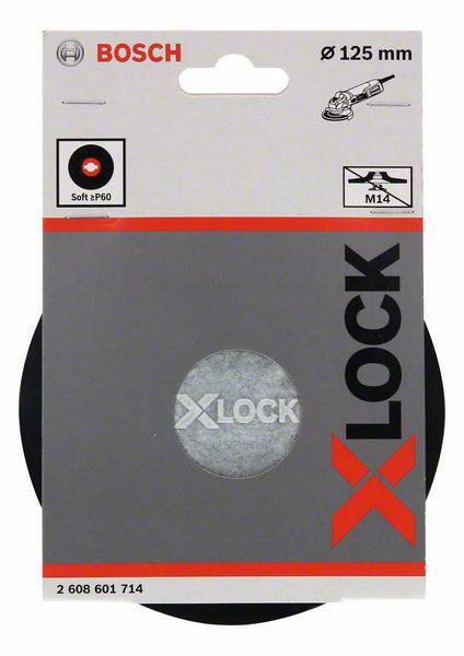 X-LOCK hátlap, puha, 125 mm Bosch Accessories 2608601714 5. kép