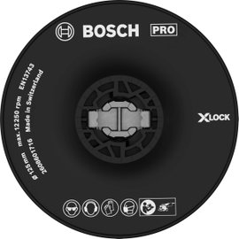 X-LOCK hátlap, kemény, 125 mm Bosch Accessories 2608601716