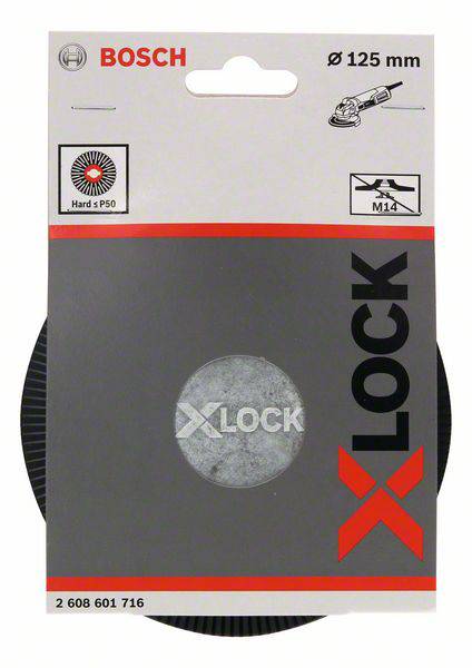 X-LOCK hátlap, kemény, 125 mm Bosch Accessories 2608601716 5. kép