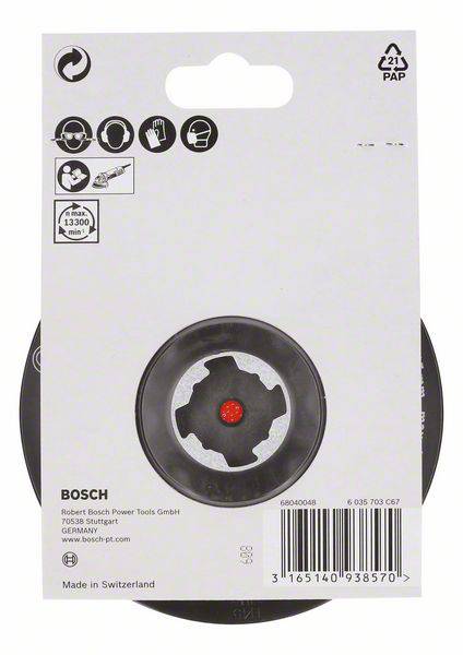 X-LOCK hátlap, horgos és hurkos rögzítővel, 115 mm Bosch Accessories 2608601721 4. kép