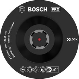 X-LOCK hátlap, tépőzáras rögzítővel, 125 mm Bosch Accessories 2608601722