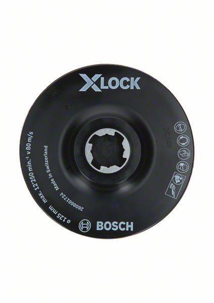 X-LOCK SCM hátlap középső csapszeggel, 125 mm Bosch Accessories 2608601724 2. kép