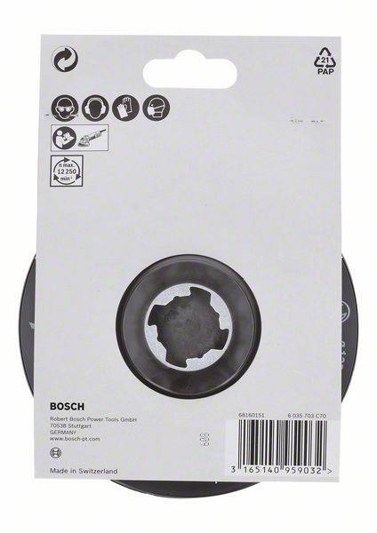 X-LOCK SCM hátlap középső csapszeggel, 125 mm Bosch Accessories 2608601724 4. kép