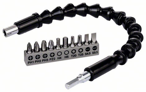 Bosch Accessories Bosch Power Tools 2608522377 Bit készlet 11 részes Egyeneshornyú, Kereszthornyú Po