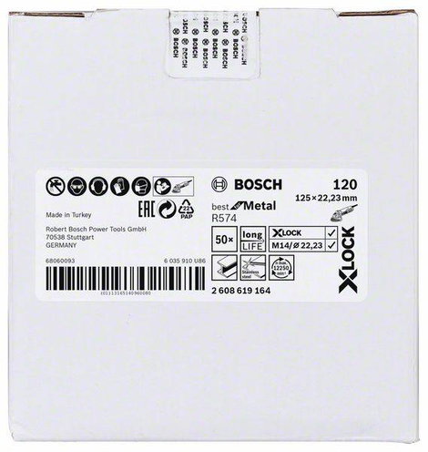 Bosch Accessories 2608619164 Bosch Power Tools Ø 125 mm Furat átmérő 22.23 mm 1 db 2. kép