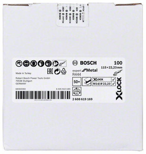 Bosch Accessories 2608619169 Bosch Power Tools Ø 115 mm Furat átmérő 22.23 mm 1 db 2. kép