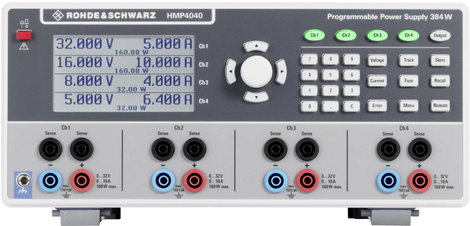 Programozható, szabályozható labortápegység 32 V 10 A 384 W, USB, LAN, Rohde & Schwarz HMP4040 2. kép
