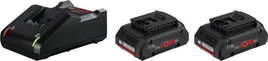 Szerszámakku és töltő 2x 18 V 4 Ah lítium-ion, Bosch Professional 1600A01BA3
