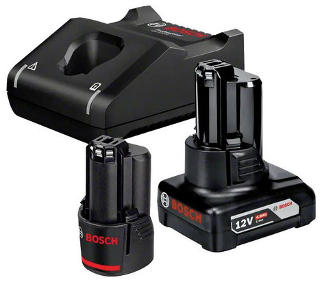 Bosch Professional GAL 12V-40 + 1x GBA 12V 2.0Ah + 1x GBA 12V 4.0Ah 1600A01NC9 Szerszámakku és töltő 2. kép