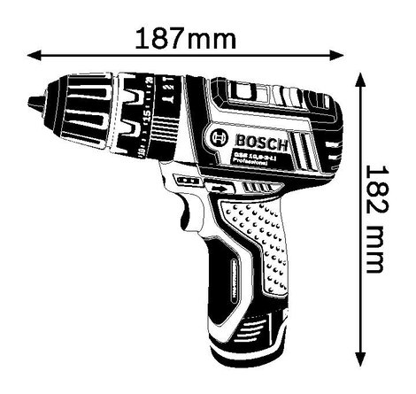 Bosch Professional GSB 12V-15 2 sebességfokozat-Akkus ütvefúró-csavarozó 2. akkuval 2. kép