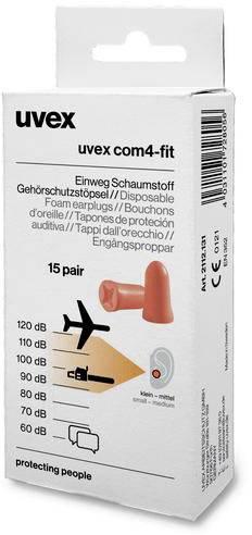 uvex 2112131 com4-fit Hallásvédő füldugó 33 dB eldobható 15 pár